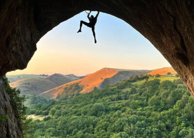 Bouldering in the moonlight. 