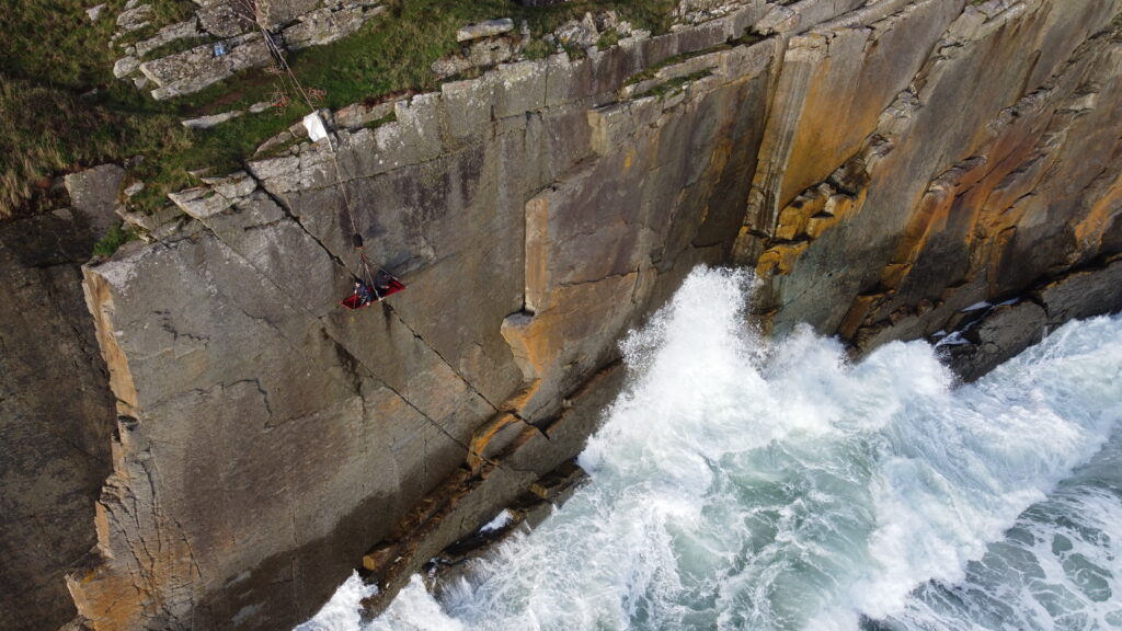 A Sea Camping Cliff Face. - Credit Kevin Roet.