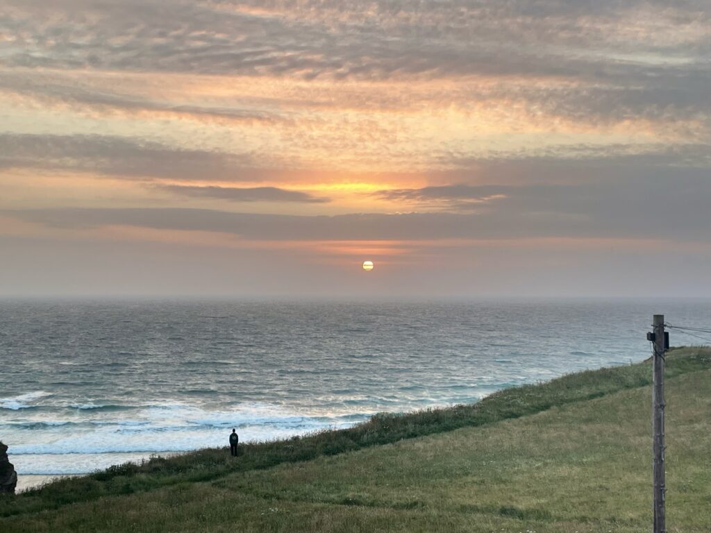 The view off the Cornwall coast.